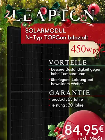 Leapton 450W hocheffiziente Solarzelle